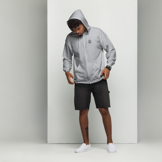 Veste à capuche épaisse unisexe à fermeture éclair